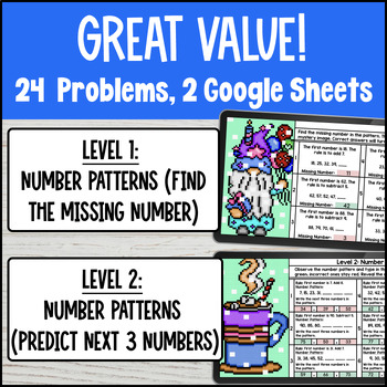 Generate & Analyze Number Patterns and Rule Digital Pixel Art 4th Grade 4.OA.C.5 — preview page 2 of 4