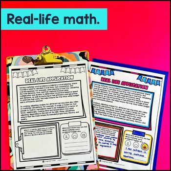 Multistep Word Problems 4 Operations Guided Notes w/ Doodles 4th Grade CCSS TEKS — preview page 4 of 4
