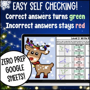 [Christmas] 8th Grade Digital Pixel Art BUNDLE Winter Activities Sub Plans — preview page 3 of 4