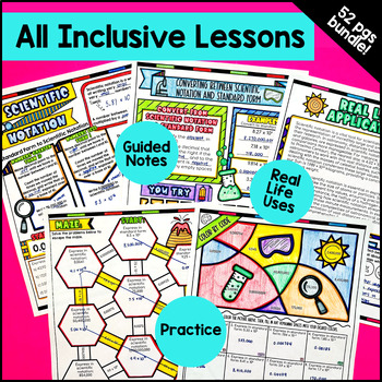 Laws of Exponents & Scientific Notations Guided Notes BUNDLE — preview page 4 of 4