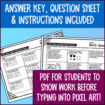 Ratios, Rates & Percents Pixel Art Unit BUNDLE — preview page 4 of 4