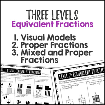Equivalent Fractions Visual Models — preview page 3 of 4