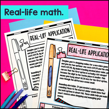 Decimal Place Value Chart Guided Notes & Doodles — preview page 4 of 4