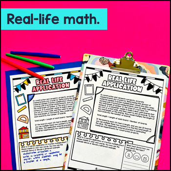 Multiplying Fractions, Whole Numbers, Mixed Numbers Guided Notes Doodles Tiling — preview page 4 of 4