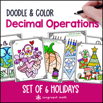 Decimal Operations Holiday Pack