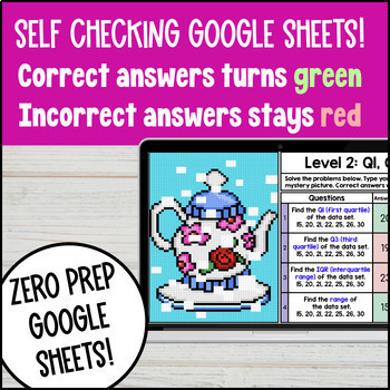 Interquartile Range Digital Pixel Art Activity — preview page 3 of 4