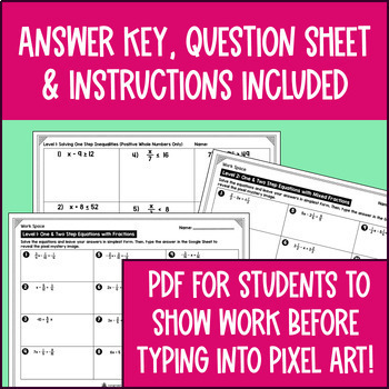 Equations & Inequalities Pixel Art Unit BUNDLE — preview page 4 of 4