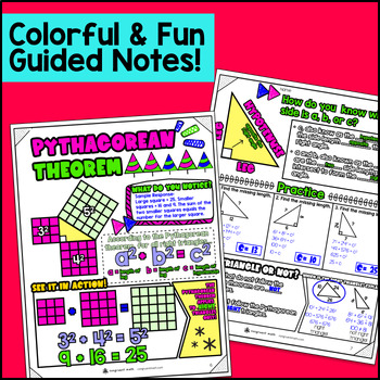 Pythagorean Theorem, Angles and Volume Guided Notes Unit Bundle — preview page 2 of 4