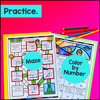 Generate and Analyze Patterns & Rule Guided Notes w/ Doodles 4th Grade 4.OA.C.5 — preview page 3 of 4