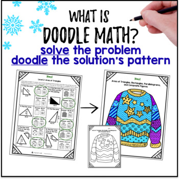 Area of Polygons Doodle & Color by Number Worksheets Composite Figures CCSS — preview page 2 of 4