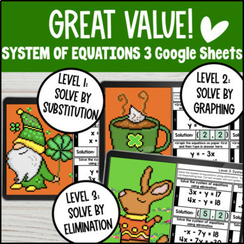 Solving System of Equations Digital Pixel Art — preview page 2 of 4