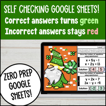 Solving System of Equations Digital Pixel Art — preview page 3 of 4