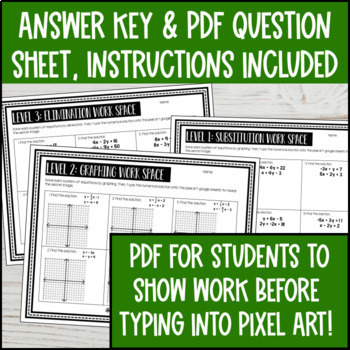 Solving System of Equations Digital Pixel Art — preview page 4 of 4