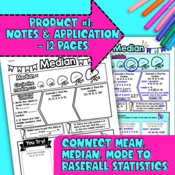 Mean Median Mode Topic BUNDLE — preview page 2 of 4