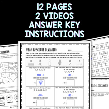 Mean Absolute Deviation (MAD) Video Activity — preview page 4 of 4