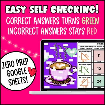 [Valentine's Day] 8th Grade Digital Pixel Art BUNDLE Activities CCSS TEKS — preview page 3 of 4