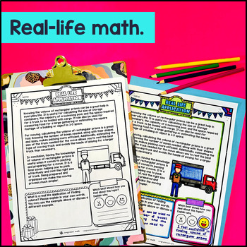 Volume of Rectangular Prisms Guided Notes w/ Doodles Whole Number Edge Lengths — preview page 4 of 4