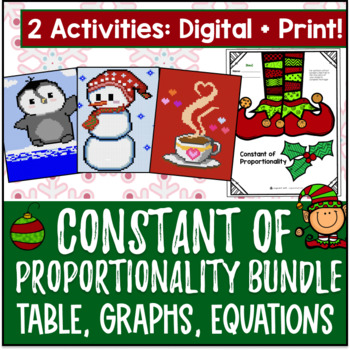 [Winter] Constant of Proportionality Activity BUNDLE