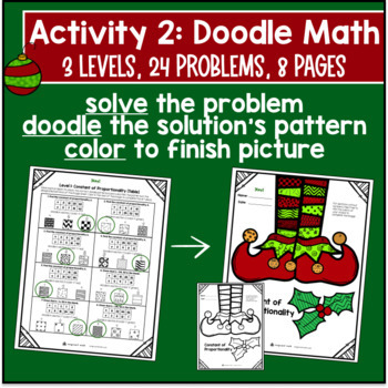 [Winter] Constant of Proportionality Activity BUNDLE — preview page 3 of 4