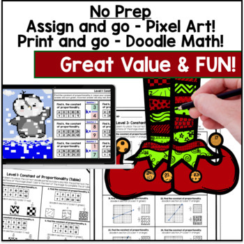 [Winter] Constant of Proportionality Activity BUNDLE — preview page 4 of 4