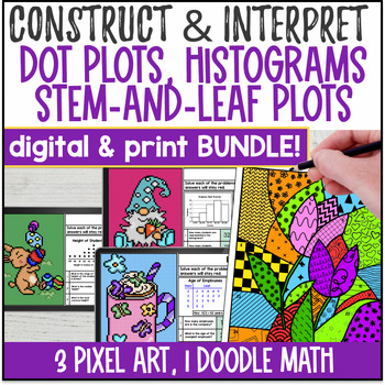 Dot Plots, Histograms, Stem-and-Leaf Plots Activity BUNDLE