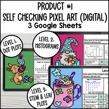 Dot Plots, Histograms, Stem-and-Leaf Plots Activity BUNDLE — preview page 2 of 4