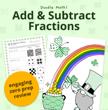 St. Patrick's Day Adding & Subtracting Fractions