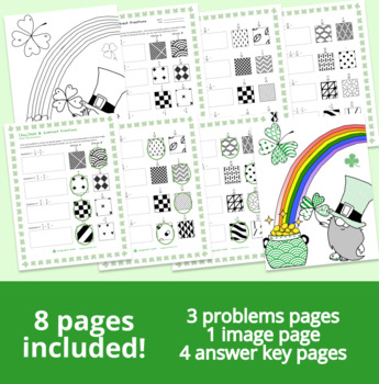 St. Patrick's Day Adding & Subtracting Fractions — preview page 3 of 4