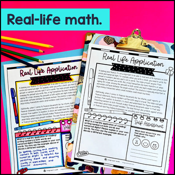 Read & Write Numbers in Standard Form Expanded Form Word Guided Notes w/ Doodles — preview page 4 of 4