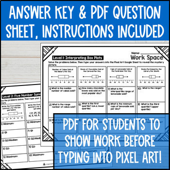[Spring] Box and Whisker Plots Digital Pixel Art Range Interquartile Variability — preview page 4 of 4