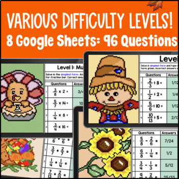 Fraction Operations Pixel Art BUNDLE — preview page 2 of 4