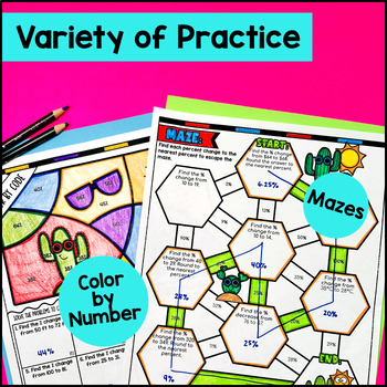 Percents, Simple Interest, Percent Change Guided Notes BUNDLE — preview page 3 of 4