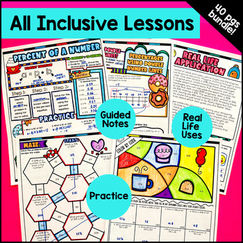 Percents, Simple Interest, Percent Change Guided Notes BUNDLE — preview page 4 of 4
