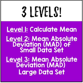 Mean Absolute Deviation — preview page 3 of 4