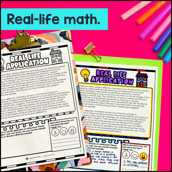 Rigid Transformations Reflections Guided Notes & Doodles — preview page 4 of 4