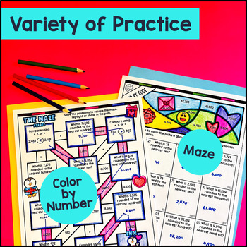 Place Value of Chart Compare Round Whole Numbers Guided Notes — preview page 3 of 4