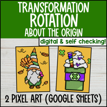 Thumbnail for Rotation About the Origin Digital Pixel Art Rigid Transformations Clockwise CCW