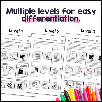 5th Grade Doodle Math BUNDLE — preview page 3 of 4