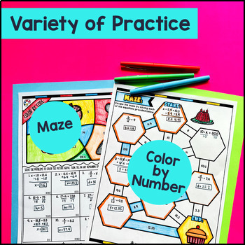 One Step Equations & One Step Inequalities Guided Notes BUNDLE — preview page 3 of 4