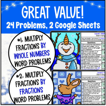 [Free] Multiplying Fractions by Whole Numbers and Fractions Pixel Art — preview page 2 of 4