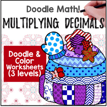 Multiplying Decimals Doodle & Color by Number Worksheets Decimal Multiplication