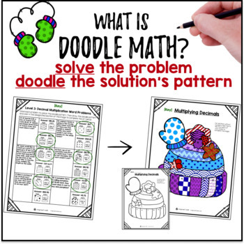 Multiplying Decimals Doodle & Color by Number Worksheets Decimal Multiplication — preview page 2 of 4