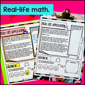 Cube Roots & Perfect Cubes Guided Notes & Doodle — preview page 4 of 4