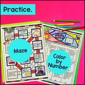 Area and Perimeter of Rectangles Word Problems 4th Grade Guided Notes w Doodles — preview page 3 of 4