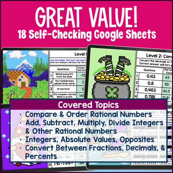 Rational Numbers Pixel Art Unit BUNDLE — preview page 2 of 4