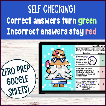 Theoretical Probability Digital Pixel Art — preview page 3 of 4