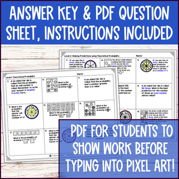 Theoretical Probability Digital Pixel Art — preview page 4 of 4