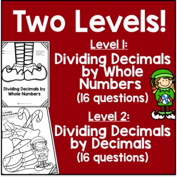 [Christmas] Long Division with Decimals — preview page 3 of 4