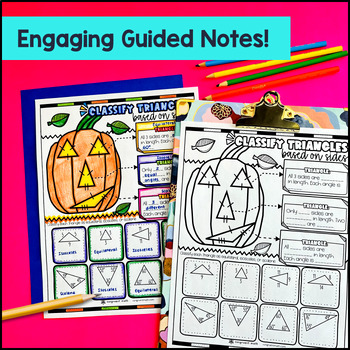 Geometry Angles Classifying 2D Figures Line of Symmetry Guided Notes 4th Grade — preview page 2 of 4