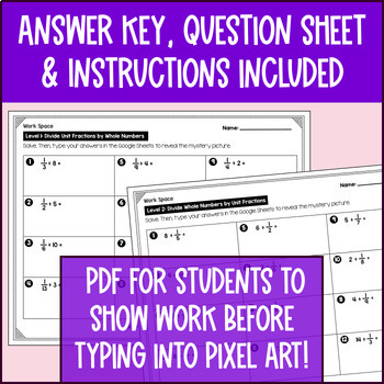 Fractions Pixel Art Unit BUNDLE — preview page 4 of 4